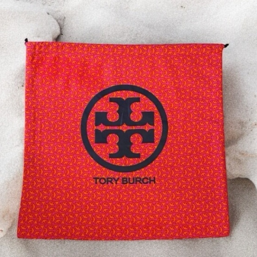 Tory Burch Coral, Pink and Black Logo Dust Cover in Like New Condition - Picture 3 of 3
